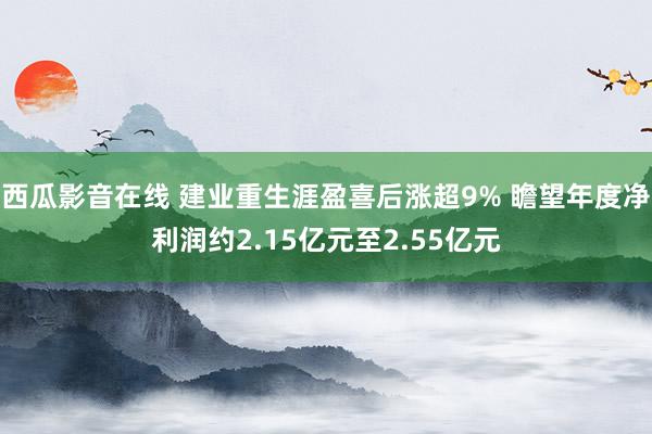 西瓜影音在线 建业重生涯盈喜后涨超9% 瞻望年度净利润约2.15亿元至2.55亿元